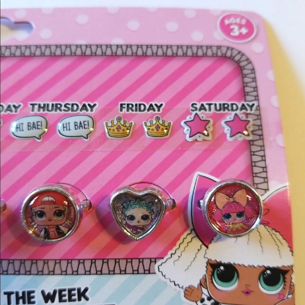 LOL SURPRISE DOLLS RINGS & EARRINGS - Picture 4 of 7